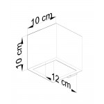 Sollux Wall lamp QUAD beton