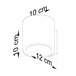 Sollux Wall lamp ORBIS wood