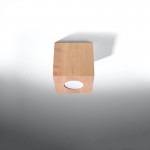 QUAD Ceiling lamp natural wood