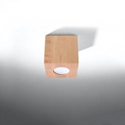 QUAD Ceiling lamp natural wood