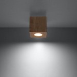 QUAD Ceiling lamp natural wood