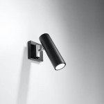 Sollux Wall lamp DIREZIONE black