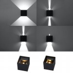 Sollux Wall lamp LUCA Black LED IP54