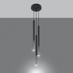 MOZAICA 3P Pendant lamp black/chrome