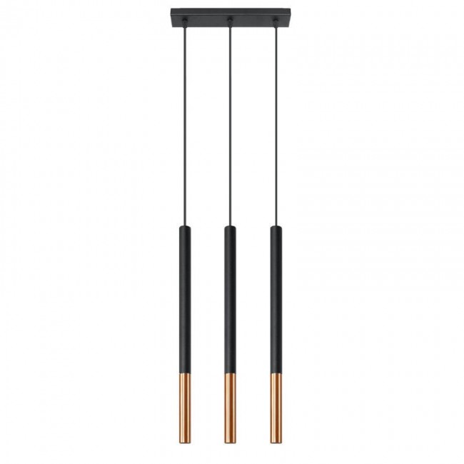 MOZAICA 3L Pendant lamp black/copper