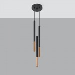 MOZAICA 3P Pendant lamp black/copper