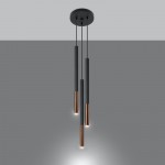 MOZAICA 3P Pendant lamp black/copper