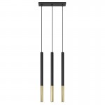 MOZAICA 3L Pendant lamp black/golden