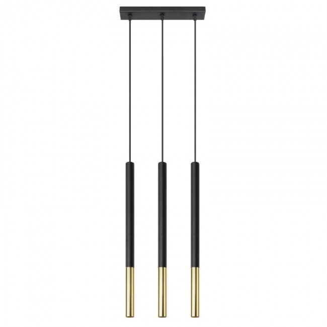 MOZAICA 3L Pendant lamp black/golden