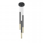 MOZAICA 3P Pendant lamp black/golden