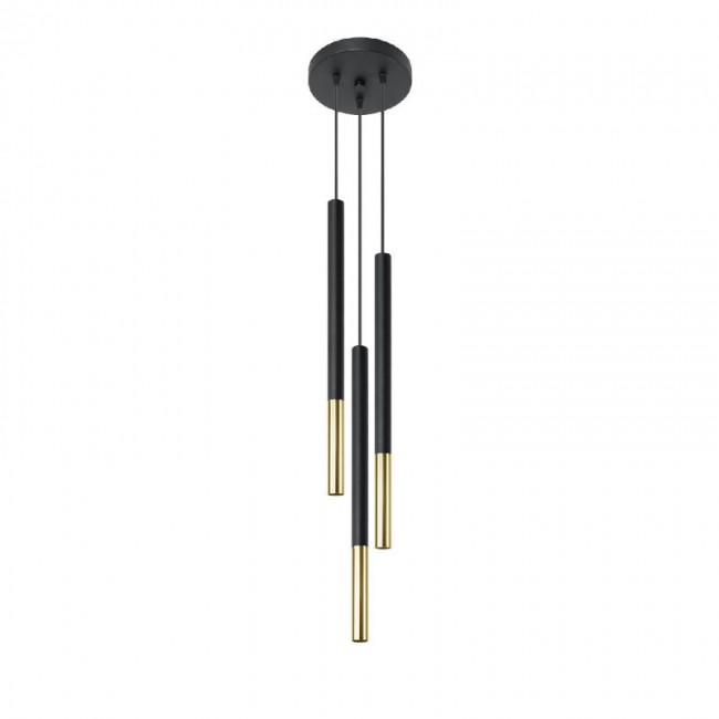 MOZAICA 3P Pendant lamp black/golden