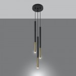 MOZAICA 3P Pendant lamp black/golden