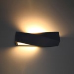 Sollux SIGMA black ceramic wall light SL.0870