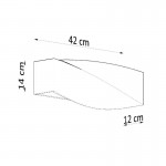 Sollux SIGMA black ceramic wall light SL.0870
