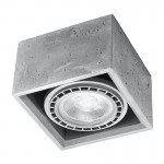 Sollux QUATRO 1 concrete ceiling lamp SL.0883