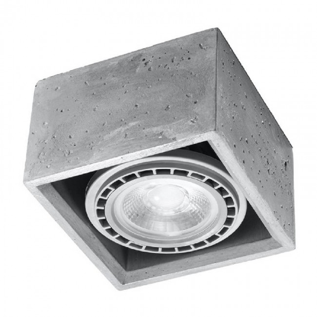 Sollux QUATRO 1 concrete ceiling lamp SL.0883