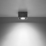 Sollux QUATRO 1 concrete ceiling lamp SL.0883