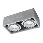 Sollux QUATRO 2 concrete ceiling lamp SL.0884