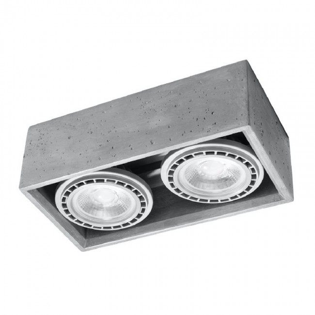 Sollux QUATRO 2 concrete ceiling lamp SL.0884