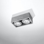 Sollux QUATRO 2 concrete ceiling lamp SL.0884