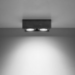Sollux QUATRO 2 concrete ceiling lamp SL.0884