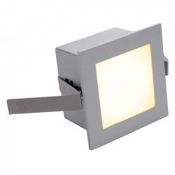 SLV 111262 Warm White LED Basic Frame Wall Light in Silver Grey
