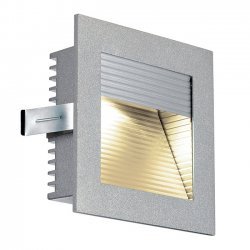SLV 111292 Warm White LED Wall Light in Silver Grey