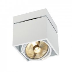 SLV 117101 Surface Square ES111 Single Ceiling Light White