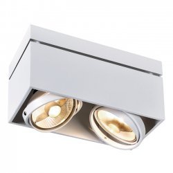 SLV 117111 Surface Square ES111 Double Ceiling Light White