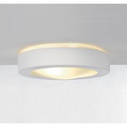SLV 148001 E27 Plaster Ceiling Light in White