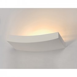 SLV 148012 Curved Plaster Wall Light in White