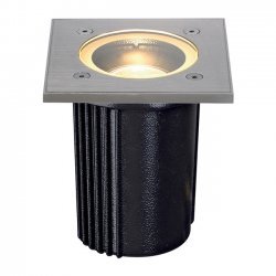 SLV 228434 GU10 Square Outdoor Ground Light in Brushed Stainless Steel