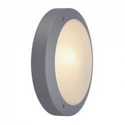 SLV 229072 Bulan Outdoor Ceiling & Wall Light in Silver Grey