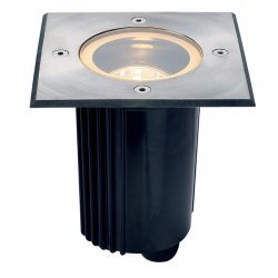 SLV 229324 GU10 Square Outdoor Ground Light in Stainless Steel