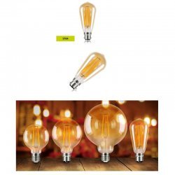 SUNSET VINTAGE ST64 2.5W B22 NON-DIMMABLE LED LAMP