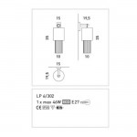 SILLUX FARO WALL LIGHT LP6/302
