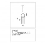 SILLUX FARO SINGLE PENDANT LIGHT SP7/302