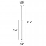 LEDS-C4 STYLUS LED PENDANT LIGHT MATT WHITE 00-5982-14-14