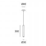 LEDS-C4 STYLUS LED PENDANT LIGHT MATT WHITE 00-5981-14-14