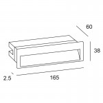 LEDS-C4 Tiny recessed wall light 05-E147-Z5-CL