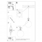 Sollux Pendant lamp UGO 30