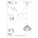Sollux Pendant lamp UMBERTO white