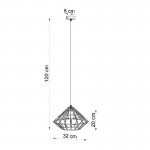 Sollux Pendant lamp UMBERTO white