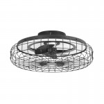 Forlight Merak ceiling fan with LED light and remote control VE-0028-NEG