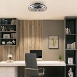 Forlight Merak ceiling fan with LED light and remote control VE-0028-NEG