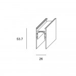 LEDSC4 Track Surfaced & Pendant 2000mm White – 71-7625-14-00