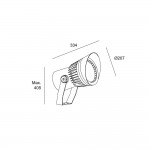 Hubble Cob Ø207mm Spotlight – 05-E181-Z5-CK
