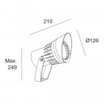 Hubble Cob LED ø126mm – 05-9989-Z5-CL