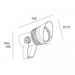 Hubble Cob LED ø175mm – 05-E101-Z5-CK