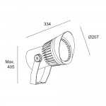 Hubble Cob LED ø207mm – 05-E166-Z5-CL